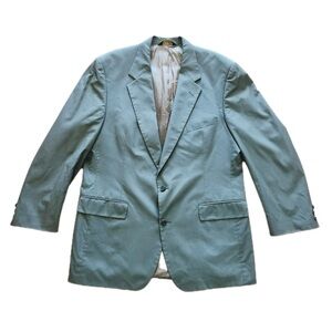 Brooks Brothers Suit Jacket Men's 45 L Gray Wool Blazer Sport Coat